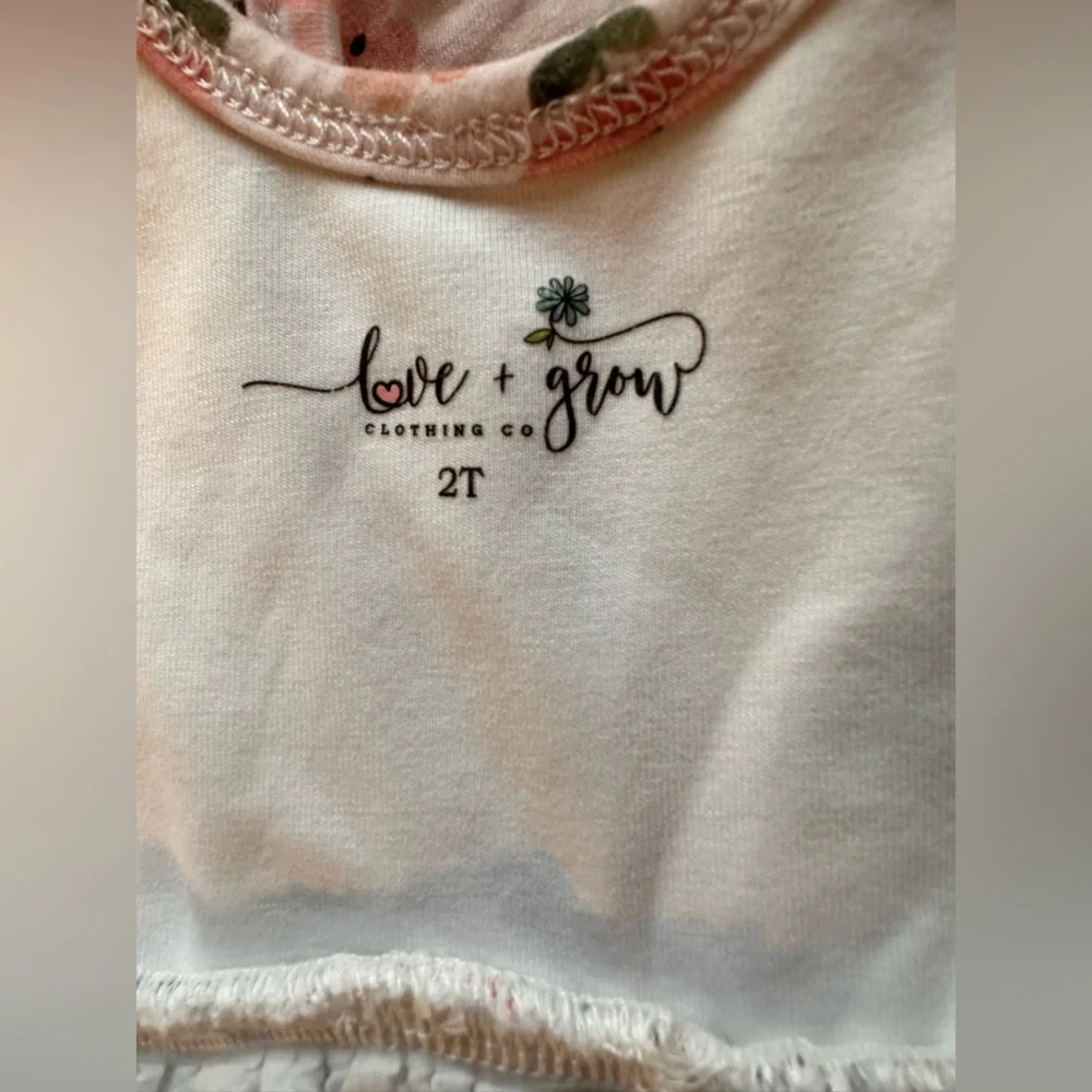 2T (PLAY) love + grow Peach & Gigham Set